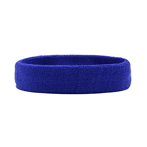 HANERDUN Sport Stirnband Damen Herren Schweißbänder Kopf Stirn Frottee Kopfband Sport für Laufen Fahrrad Joggen Tennis Fußball Blau HANERDUN Sport Stirnband Damen Herren Schweißbänder Kopf Stirn Frottee Kopfband Sport für Laufen Fahrrad Joggen Tennis Fußball Blau von HANERDUN