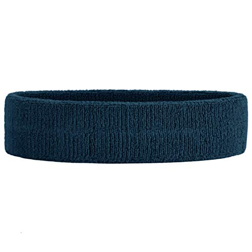 HANERDUN Sport Stirnband Damen Herren Schweißbänder Kopf Stirn Frottee Kopfband Sport für Laufen Fahrrad Joggen Tennis Fußball Marineblau HANERDUN Sport Stirnband Damen Herren Schweißbänder Kopf Stirn Frottee Kopfband Sport für Laufen Fahrrad Joggen Tennis Fußball Marineblau von HANERDUN