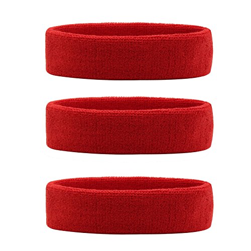 HANERDUN Sport Stirnband Damen Herren Schweißbänder Kopf Stirn Frottee Kopfband Sport für Laufen Fahrrad Joggen Tennis Fußball HANERDUN Sport Stirnband Damen Herren Schweißbänder Kopf Stirn Frottee Kopfband Sport für Laufen Fahrrad Joggen Tennis Fußball von HANERDUN