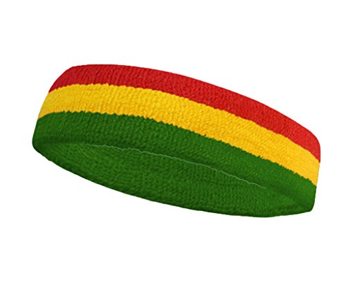 HANERDUN Sport Stirnband Herren Damen Schweißbänder Kopf Stirn Frottee Kopfband Sport für Laufen Fahrrad Joggen Tennis Fußball HANERDUN Sport Stirnband Herren Damen Schweißbänder Kopf Stirn Frottee Kopfband Sport für Laufen Fahrrad Joggen Tennis Fußball von HANERDUN