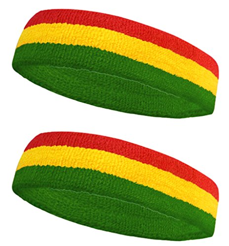 HANERDUN Sport Stirnband Herren Damen Schweißbänder Kopf Stirn Frottee Kopfband Sport für Laufen Fahrrad Joggen Tennis Fußball HANERDUN Sport Stirnband Herren Damen Schweißbänder Kopf Stirn Frottee Kopfband Sport für Laufen Fahrrad Joggen Tennis Fußball von HANERDUN
