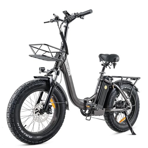 HANEVEAR Elektrofahrräder 20 Zoll E Bike Klapprad Pedelec 24Ah/48V Lithium-Akku | bis zu 140km, 250W Heckmotor, Hydraulische Bremse, Elektrofahrrad Trekking/City Pedelec für Damen und Herren HANEVEAR Elektrofahrräder 20 Zoll E Bike Klapprad Pedelec 24Ah/48V Lithium-Akku | bis zu 140km, 250W Heckmotor, Hydraulische Bremse, Elektrofahrrad Trekking/City Pedelec für Damen und Herren von HANEVEAR