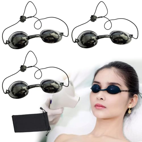 HANIUTTY Laserschutz-brille Schutzbrille Getönt, Solarium Brille Led Schutzbrille Grow Uv Schutzbrille Rotlichtlampe Infrarot Schutzbrille - für Schönheitsinstrument Augenschutzbrille Bräunungsbrille von HANIUTTY