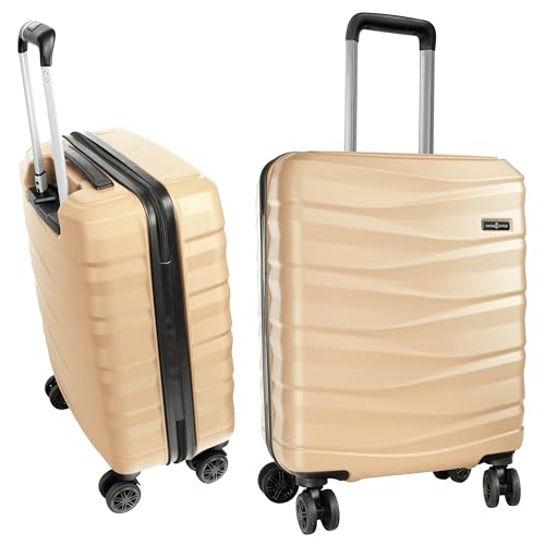 HANSEKOFFER Handgepäck Koffer Hartschale · Reisekoffer mit Rollen · Trolley · Hartschalenkoffer mit Teleskopgriff · Leicht · Rollkoffer mit Zahlenschloss · Beige HANSEKOFFER Handgepäck Koffer Hartschale · Reisekoffer mit Rollen · Trolley · Hartschalenkoffer mit Teleskopgriff · Leicht · Rollkoffer mit Zahlenschloss · Beige von HANSEKOFFER