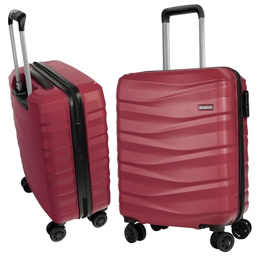 HANSEKOFFER Hartschalenkoffer groß · Koffer XL · Reisekoffer mit Rollen · Trolley mit Teleskopgriff · Leicht · Rollkoffer mit Zahlenschloss · Weinrot HANSEKOFFER Hartschalenkoffer groß · Koffer XL · Reisekoffer mit Rollen · Trolley mit Teleskopgriff · Leicht · Rollkoffer mit Zahlenschloss · Weinrot von HANSEKOFFER
