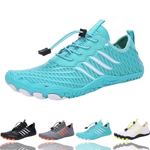 HANYILI 2024 New Comfortable Lightweight Non-Slip Barefoot Shoes, GroundedFootwear for Women Men with Neuropathy (Blue,EU-41) von HANYILI