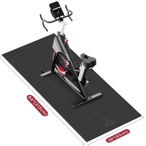 HAPBEAR Bodenschutzmatte Für Sportgeräte Fitnessgeräte - Hohe Dichte PVC, 213 x 92 cm x 6 mm Dicke, Bodenmatte Unter Laufband, Ellipsentrainer, Peloton Fahrradmatte HAPBEAR Bodenschutzmatte Für Sportgeräte Fitnessgeräte - Hohe Dichte PVC, 213 x 92 cm x 6 mm Dicke, Bodenmatte Unter Laufband, Ellipsentrainer, Peloton Fahrradmatte von HAPBEAR