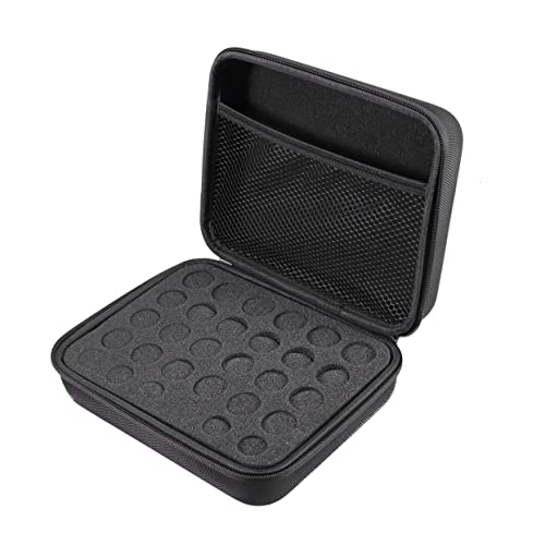 1 Stück 12 Aufbewahrungsbehälter für ätherische Öle Etui für ätherische Öle Inhaber Taschenorganisator ätherische öle aufbewahrung ösch Noir Schutzhülle für ätherische Öle Black HAPINARY von HAPINARY