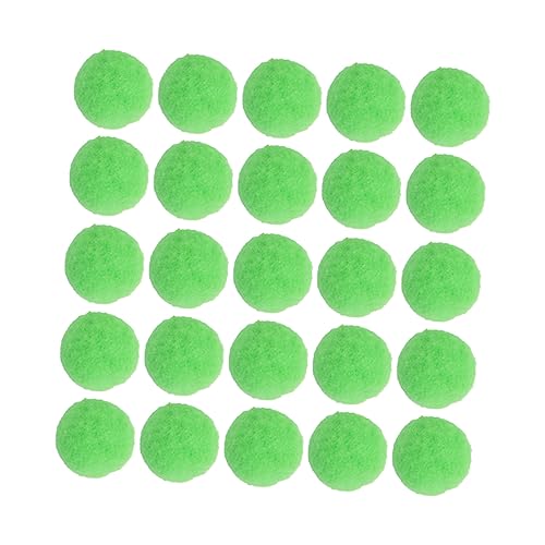 HAPINARY 500 Stück Polyester-Ball-DIY-Material Bastelmaterial Pelzbommeln für Hüte Kaschmirgarn weiße Kappe bastelzeug Handy Accessories elastischer Plüschball bunter Plüschball Light Green von HAPINARY