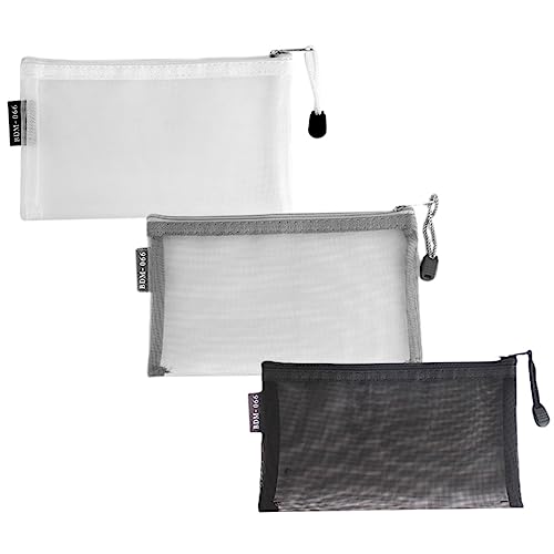 HAPINARY 6 STK Aufbewahrungstasche Stift-Organizer Federmäppchen Aus Mesh Mini-schublade Übersichtlicher Schreibtisch-Organizer Mini-mäppchen Stiftebeutel Make-up-pinseltasche Nylongewebe von HAPINARY