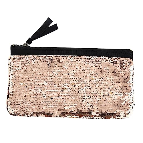 HAPINARY Frau Kosmetiktasche Storage Pockets Storage Bags Womens Purses Glitter Bag damenbörse Glitzer-Kosmetiktasche Damen Handtasche mit Pailletten Frau Handtasche Woamn Münzbeutel Golden von HAPINARY