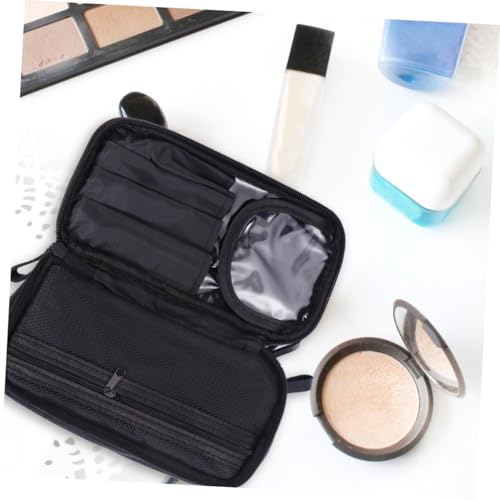 HAPINARY Kosmetiktasche Bausatz Große Reise-kulturtasche Große Aufbewahrungstaschen Klare Make-up-Reisetasche Transparente Schminktasche Reisetaschen-toilettenartikel Beutel Black von HAPINARY