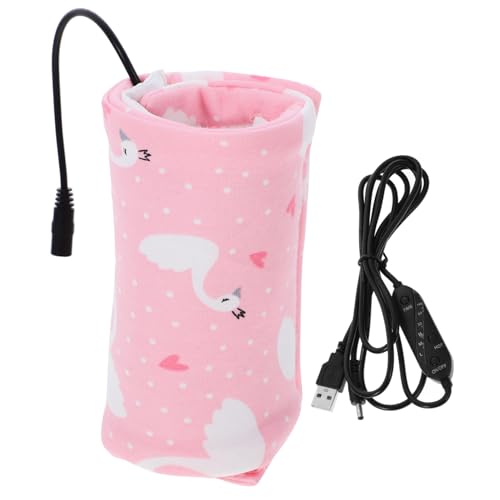 HAPINARY Milchwärmer Isolierflasche Babymilch Warm Halten Heißes Wasser Flaschenwärmer Getränke Thermosflasche Wasserflasche Warmhaltebeutel Vakuumflaschen Thermal- Rosa Reine Baumwolle von HAPINARY