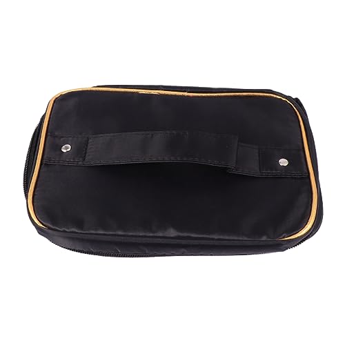 HAPINARY wasserdichte Make Up Tasche Organizer Für Toilettenartikel Tragbare Kosmetiktasche Schwarz Geräumig Und Ideal Für Reisen Auch Transparente Kosmetiktasche Nutzbar von HAPINARY