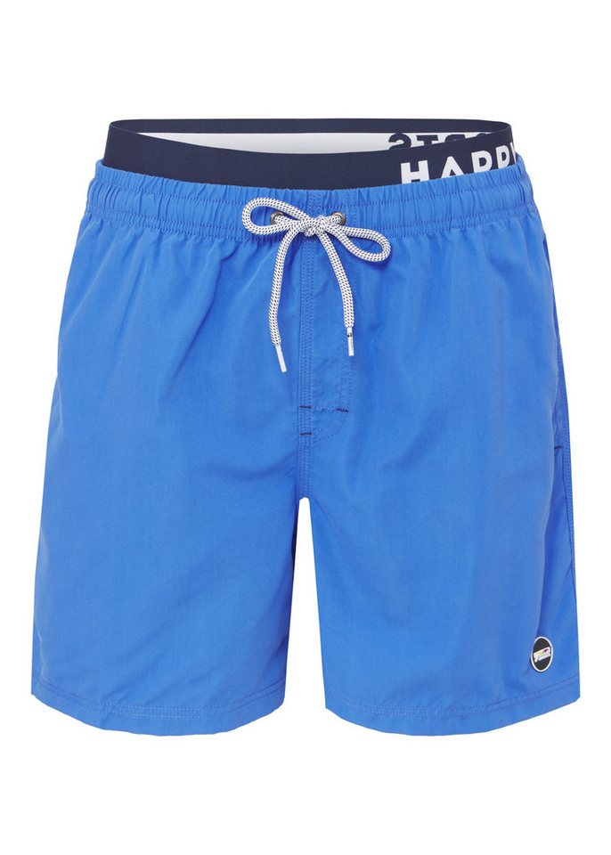 HAPPY SHORTS Badehose HAPPY SHORTS Herren Badeshorts Strandshort Blau mit Waistband S - XXL HAPPY SHORTS Badehose HAPPY SHORTS Herren Badeshorts Strandshort Blau mit Waistband S - XXL von HAPPY SHORTS