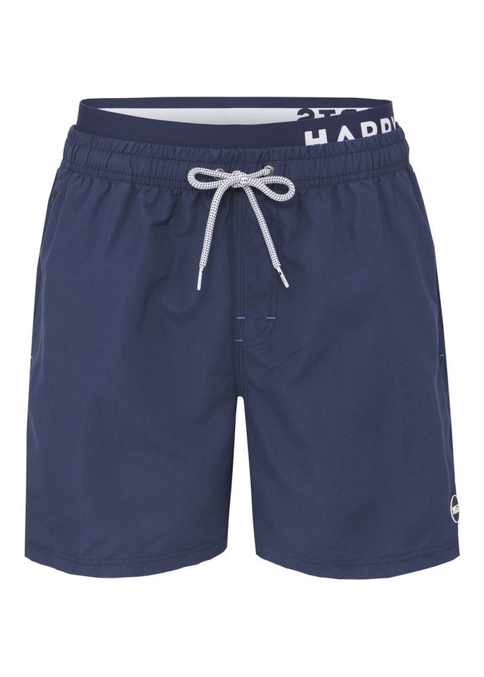 HAPPY SHORTS Badehose HAPPY SHORTS Herren Badeshorts Strandshort Navy mit Waistband S - XXL HAPPY SHORTS Badehose HAPPY SHORTS Herren Badeshorts Strandshort Navy mit Waistband S - XXL von HAPPY SHORTS