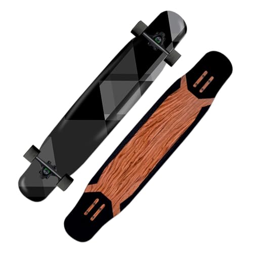 46 Zoll Longboards für Jungen Mädchen, Skateboard Longboard Anfänger für Extreme Sport Downhill Dancing, Longboard Cruiser Skateboard für Kinder Erwachsene Anfänger (Color : B) von HAQMG