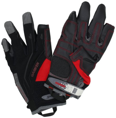 HARKEN Premium Segeln Schutzhandschuhe Herren Vollfinger Reflex, Schwarz, X-Large, Modell 2084XL von HARKEN