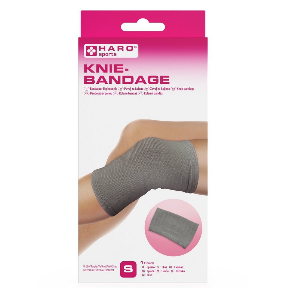 HARO-MC Kniebandage Haro sports Knie-Bandage für Sport, Alltag, für Damen und Herren, stabilisierend von HARO-MC