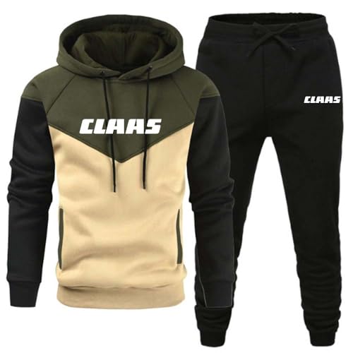 Trainingsanzug CL_AAS Herren Jogginganzug Sportanzug Kapuzenpullover Set, 2-Teiliger Hoodies Jacke Mit Kapuze Und Taschen, Sporthose + Hoodie von HARTYC