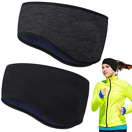 HASAGEI Stirnband Winter für Damen und Herren Sport Stirnbänder Ohrenschützer Headband elastisch zum Joggen Laufen Wandern Radfahren Motorradfahren von HASAGEI