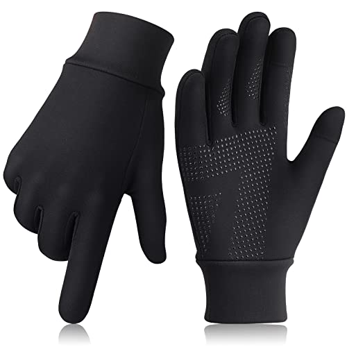 HASAGEI Touchscreen Handschuhe Fleece Laufhandschuhe Herren Damen Sport Handschuhe Winterhandschuhe Warme Winddichte Handschuhfutter für Fahrrad,Laufen, Wandern,Fahren von HASAGEI