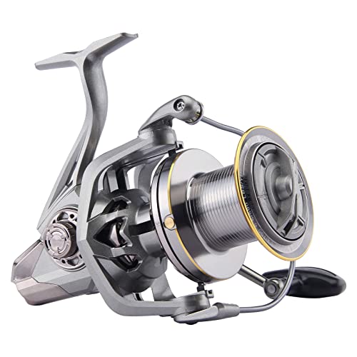 HAUT TON Spinnrolle NGK-14000 Advanced Version, 17 + 1BB Graphitrahmen, Surf-Angelrollen, 4,8:1 Übersetzung 25 kg max. Drag Medium/Heavy Long Casting Inshore & Offshore Salzwasser Monster Fish. HAUT TON Spinnrolle NGK-14000 Advanced Version, 17 + 1BB Graphitrahmen, Surf-Angelrollen, 4,8:1 Übersetzung 25 kg max. Drag Medium/Heavy Long Casting Inshore & Offshore Salzwasser Monster Fish. von HAUT TON