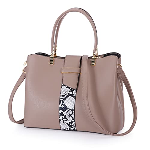 HAWEE Elegante Damen Handtasche Mittelgroße Crossbody Henkeltasche PU Leder Shopper Umhängetasche Frauen Schultertasche mit Tragegriff Oben, Braun HAWEE Elegante Damen Handtasche Mittelgroße Crossbody Henkeltasche PU Leder Shopper Umhängetasche Frauen Schultertasche mit Tragegriff Oben, Braun von HAWEE