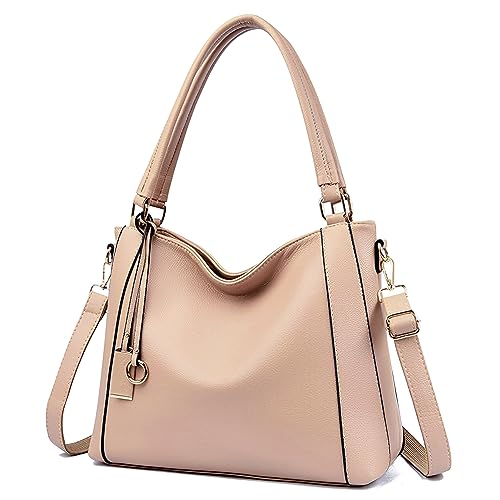 HAWEE Mode Damen Handtasche aus Weiches PU-Leder Umhängetasche Große Schultertasche mit Reißverschluss Leichte Henkeltasche Elegante Einkaufstasche für Dating Shopping Arbeiten HAWEE Mode Damen Handtasche aus Weiches PU-Leder Umhängetasche Große Schultertasche mit Reißverschluss Leichte Henkeltasche Elegante Einkaufstasche für Dating Shopping Arbeiten von HAWEE