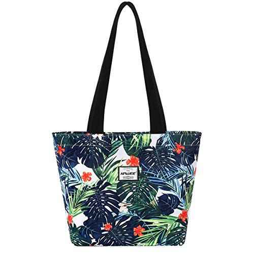 HAWEE Mode Damen Schultertasche mit Reißverschluss Casual Frauen Handtasche Umhängetasche Groß Einkaufstasche Wasserdicht Henkeltasche für Reise Arbeit Schule Tägliches Leben Strand HAWEE Mode Damen Schultertasche mit Reißverschluss Casual Frauen Handtasche Umhängetasche Groß Einkaufstasche Wasserdicht Henkeltasche für Reise Arbeit Schule Tägliches Leben Strand von HAWEE