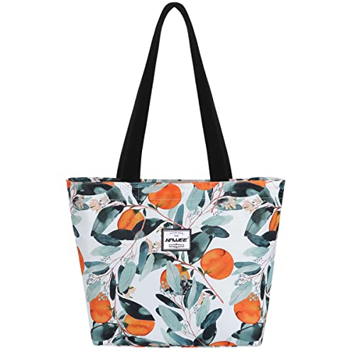 HAWEE Mode Damen Schultertasche mit Reißverschluss Casual Frauen Handtasche Umhängetasche Groß Einkaufstasche Wasserdicht Henkeltasche für Reise Arbeit Schule Tägliches Leben Strand HAWEE Mode Damen Schultertasche mit Reißverschluss Casual Frauen Handtasche Umhängetasche Groß Einkaufstasche Wasserdicht Henkeltasche für Reise Arbeit Schule Tägliches Leben Strand von HAWEE