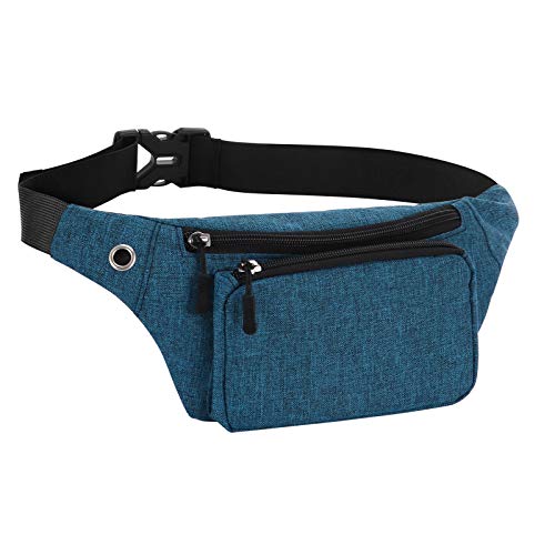 HAWEE Sport Bauchtasche Unisex Leichte Gürteltasche Hüfttasche Multicolor mit Verstellbarem Gürtel und Kopfhöreranschluss für Damen Herren Outdoor Reisen Wandern Joggen Radfahren Laufen Blau HAWEE Sport Bauchtasche Unisex Leichte Gürteltasche Hüfttasche Multicolor mit Verstellbarem Gürtel und Kopfhöreranschluss für Damen Herren Outdoor Reisen Wandern Joggen Radfahren Laufen Blau von HAWEE