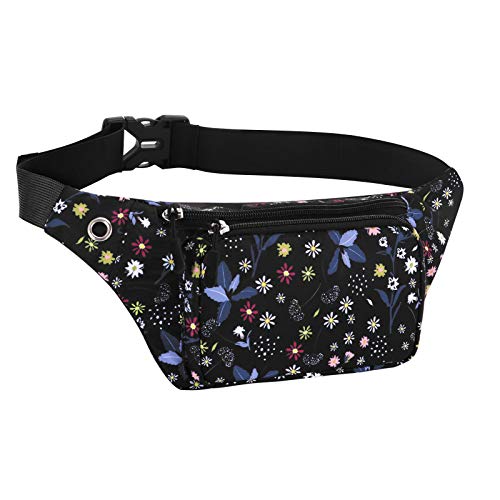 HAWEE Sport Bauchtasche Unisex Leichte Gürteltasche Hüfttasche Multicolor mit Verstellbarem Gürtel und Kopfhöreranschluss für Damen Herren Outdoor Reisen Wandern Joggen Radfahren Laufen Blume + Gras HAWEE Sport Bauchtasche Unisex Leichte Gürteltasche Hüfttasche Multicolor mit Verstellbarem Gürtel und Kopfhöreranschluss für Damen Herren Outdoor Reisen Wandern Joggen Radfahren Laufen Blume + Gras von HAWEE