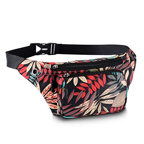 HAWEE Sport Bauchtasche Unisex Leichte Gürteltasche Hüfttasche Multicolor mit Verstellbarem Gürtel und Kopfhöreranschluss für Damen Herren Outdoor Reisen Wandern Joggen Radfahren Laufen Maple Leaf HAWEE Sport Bauchtasche Unisex Leichte Gürteltasche Hüfttasche Multicolor mit Verstellbarem Gürtel und Kopfhöreranschluss für Damen Herren Outdoor Reisen Wandern Joggen Radfahren Laufen Maple Leaf von HAWEE
