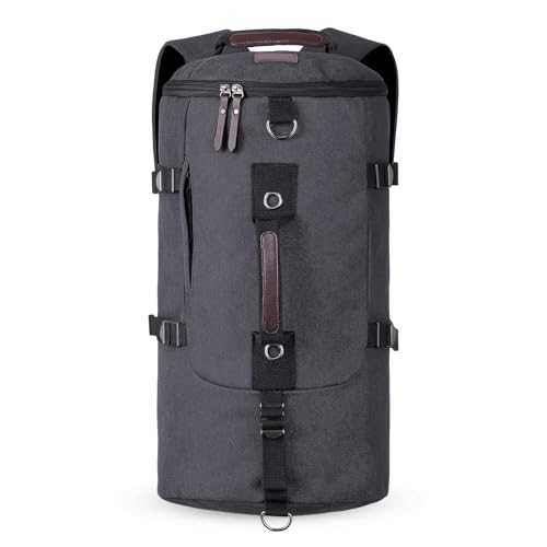 HAWEE Unisex 45L Canvas Reiserucksack Große Sportrucksack Herren & Damen Fitness Sporttasche Weekender Reisetasche mit Rucksack-Funktion Vintage Rucksack für Reisen Sport Gym Wandern Outdoor HAWEE Unisex 45L Canvas Reiserucksack Große Sportrucksack Herren & Damen Fitness Sporttasche Weekender Reisetasche mit Rucksack-Funktion Vintage Rucksack für Reisen Sport Gym Wandern Outdoor von HAWEE