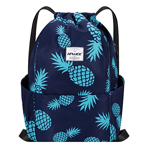 HAWEE Wasserdicht Kordelzug Rucksack mit Innentasche Groß Turnbeutel Kordelzug Tagesrucksack Tunnelzug Tasche Sporttasche Unisex für Frauen Männer Reise Alltag Outdoor Yoga Schule Strand Schwimmen HAWEE Wasserdicht Kordelzug Rucksack mit Innentasche Groß Turnbeutel Kordelzug Tagesrucksack Tunnelzug Tasche Sporttasche Unisex für Frauen Männer Reise Alltag Outdoor Yoga Schule Strand Schwimmen von HAWEE