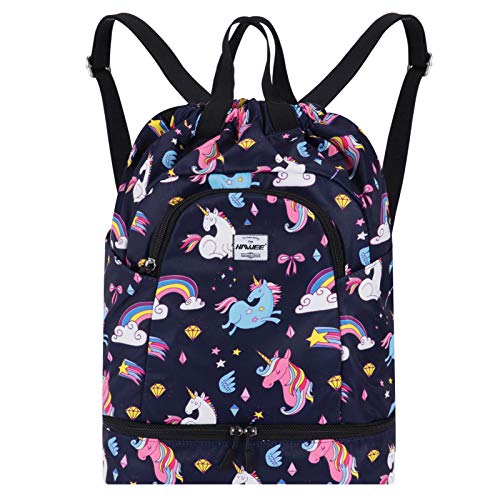 HAWEE Wasserdicht Kordelzug Rucksack mit Innentasche Groß Turnbeutel Kordelzug Tagesrucksack Tunnelzug Tasche Sporttasche Unisex für Frauen Männer Reise Alltag Schule Outdoor Yoga Schwimmen Strand HAWEE Wasserdicht Kordelzug Rucksack mit Innentasche Groß Turnbeutel Kordelzug Tagesrucksack Tunnelzug Tasche Sporttasche Unisex für Frauen Männer Reise Alltag Schule Outdoor Yoga Schwimmen Strand von HAWEE