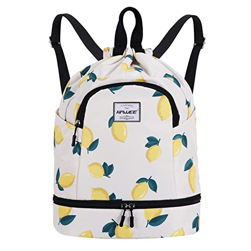 HAWEE Wasserdicht Kordelzug Rucksack mit Innentasche Groß Turnbeutel Kordelzug Tagesrucksack Tunnelzug Tasche Sporttasche Unisex für Frauen Männer Reise Alltag Schule Outdoor Yoga Schwimmen Strand HAWEE Wasserdicht Kordelzug Rucksack mit Innentasche Groß Turnbeutel Kordelzug Tagesrucksack Tunnelzug Tasche Sporttasche Unisex für Frauen Männer Reise Alltag Schule Outdoor Yoga Schwimmen Strand von HAWEE