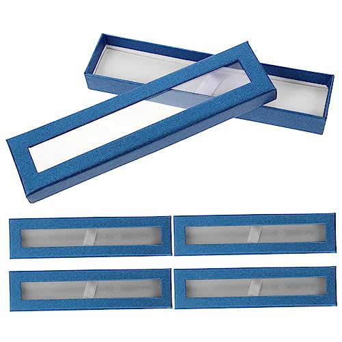 HAWILLOSCH 5Er-Box Himmel und Erde Cover Federmäppchen Stift-Organizer-Etui Papierstift Gel-Stift-Etui Füller Storage Boxes aufbwahrungs-Box Stifthalter Federmäppchen für Erwachsene Blue von HAWILLOSCH