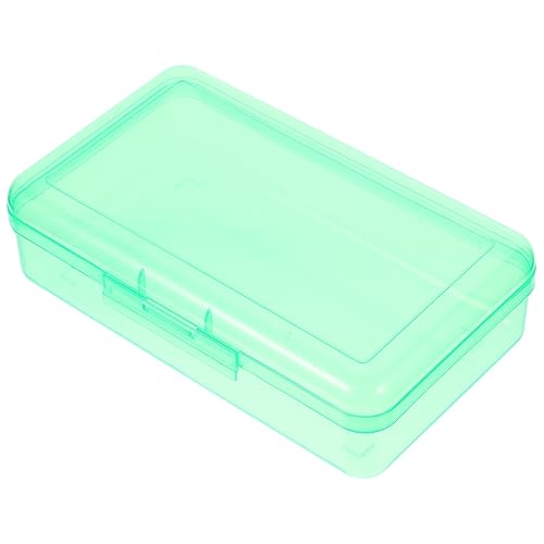 HAWILLOSCH Aufbewahrungsbehälter für Bleistifte Stift-Organizer Aufbewahrung von Malstiften durchsichtige Boxen Pencil case Plastikbehälter Organizer zum Verpacken von Bleistiften Green von HAWILLOSCH