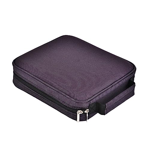 HAWILLOSCH tragbare Schreibwarentasche tragbare Stiftetasche Schreibwarentasche mit großem Fassungsvermögen Stift aufbewahrung stifte Box Stiftetui für Kunstmalerei Schreibwarenhalter Violett von HAWILLOSCH