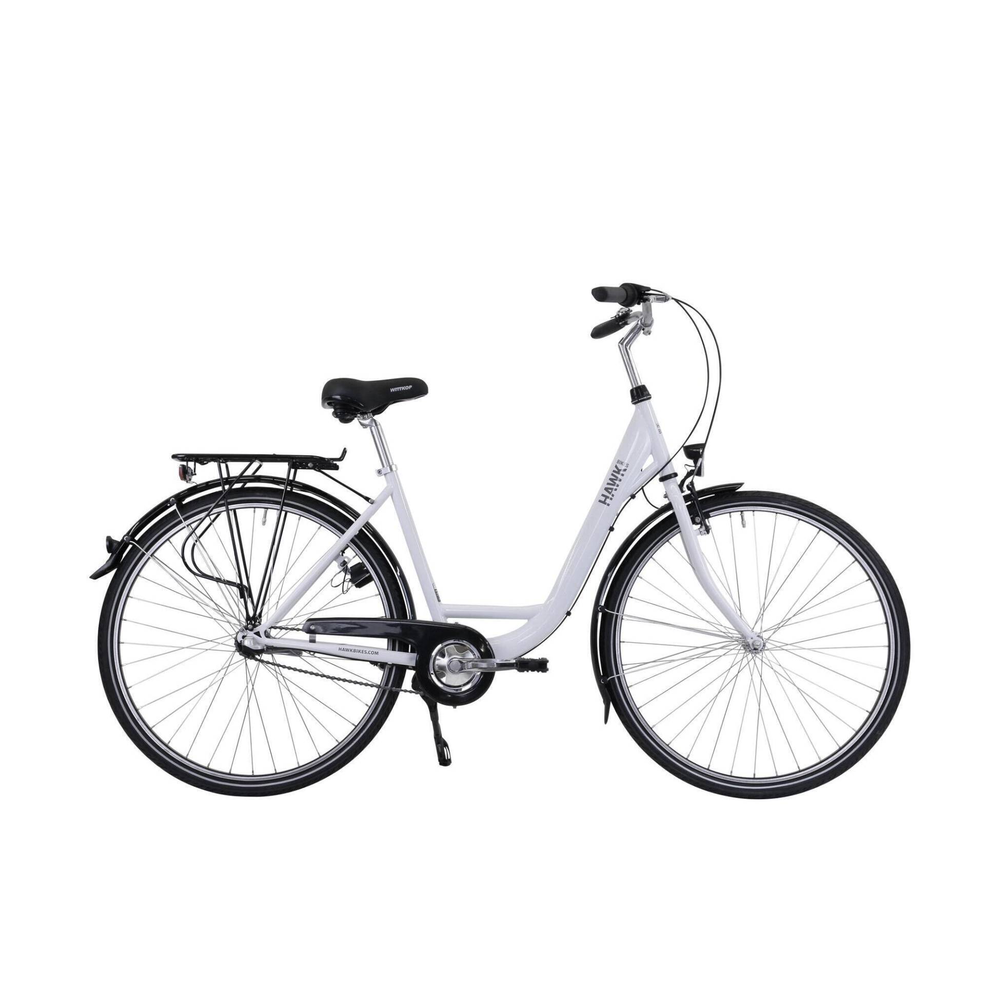 HAWK City Wave Premium Damen Fahrrad 26 Zoll Weiß 3-Gang Nabenschaltung von HAWK BIKES