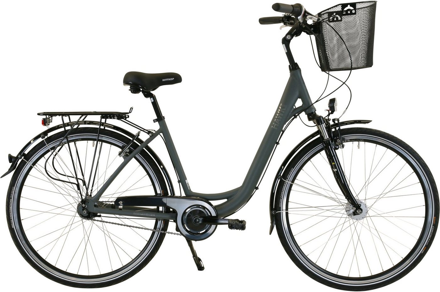 HAWK Bikes Cityrad City Wave Deluxe Plus Grey, 7 Gang Shimano Nexus Schaltwerk, für Damen und Herren HAWK Bikes Cityrad City Wave Deluxe Plus Grey, 7 Gang Shimano Nexus Schaltwerk, für Damen und Herren von HAWK Bikes