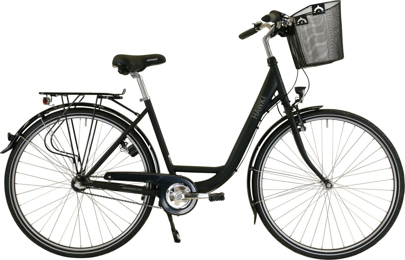 HAWK Bikes Cityrad City Wave Premium Plus Black, 3 Gang Shimano Nexus Schaltwerk, für Damen und Herren HAWK Bikes Cityrad City Wave Premium Plus Black, 3 Gang Shimano Nexus Schaltwerk, für Damen und Herren von HAWK Bikes