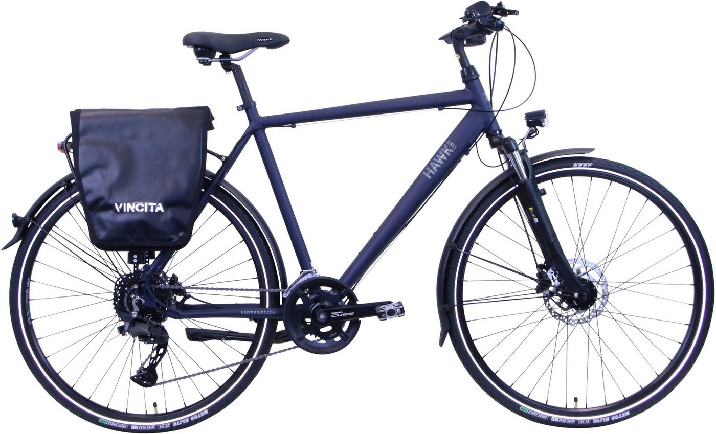 HAWK Bikes Trekkingrad Trekking Gent Deluxe Plus Ocean Blue, 20 Gang Shimano Shimano CUES Schaltwerk, für Herren HAWK Bikes Trekkingrad Trekking Gent Deluxe Plus Ocean Blue, 20 Gang Shimano Shimano CUES Schaltwerk, für Herren von HAWK Bikes