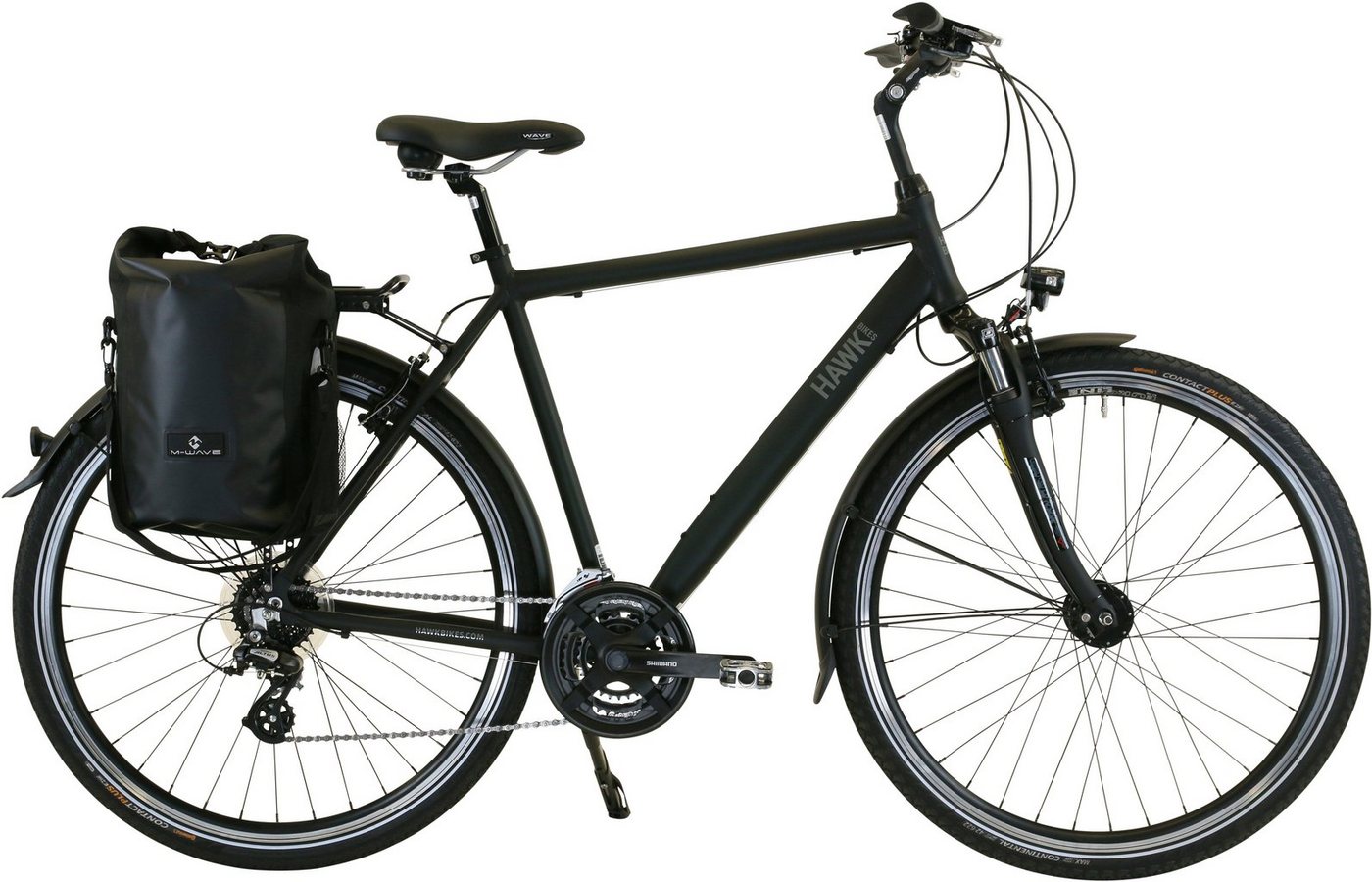 HAWK Bikes Trekkingrad Trekking Gent Premium Plus Black, 24 Gang microSHIFT, für Herren HAWK Bikes Trekkingrad Trekking Gent Premium Plus Black, 24 Gang microSHIFT, für Herren von HAWK Bikes