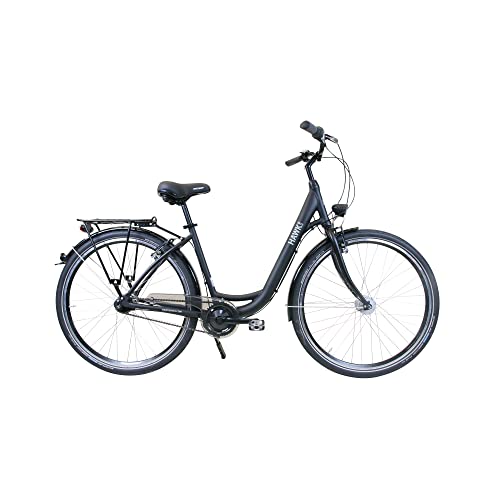 HAWK City Wave Easy Damenfahrrad 26 Zoll Schwarz I Stadtfahrrad I Leichtes Damen Fahrrad 7 Gang Nabenschaltung, Felgenbremse & Nabendynamo HAWK City Wave Easy Damenfahrrad 26 Zoll Schwarz I Stadtfahrrad I Leichtes Damen Fahrrad 7 Gang Nabenschaltung, Felgenbremse & Nabendynamo von HAWK