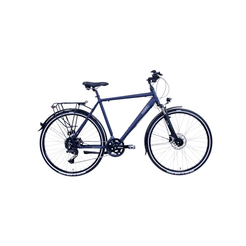 HAWK Trekking Gent Deluxe Fahrrad Herren 52cm Rahmenhöhe I Bike mit CUES Kettenschaltung & Beleuchtung I Allrounder I Ozeanblau HAWK Trekking Gent Deluxe Fahrrad Herren 52cm Rahmenhöhe I Bike mit CUES Kettenschaltung & Beleuchtung I Allrounder I Ozeanblau von HAWK