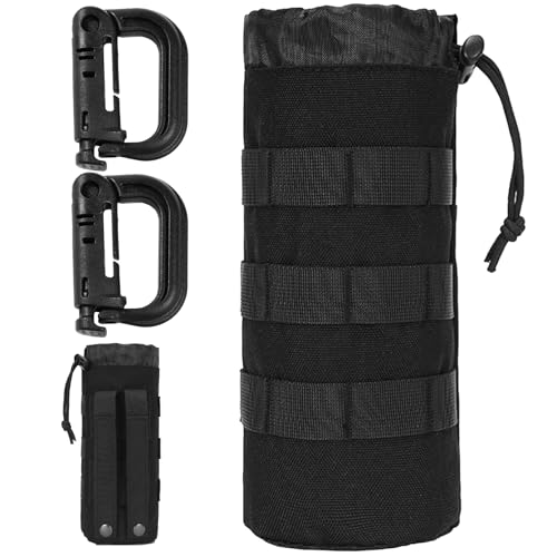 HAYGEM Taktische Flaschenhalter Gürtel, Flaschentasche mit Zwei Schnallenriemen, Kann am Rucksack Befestigt Werden, Kühltasche für Flaschen mit Zwei Klickverschluss, Geeignet zum Klettern, Camping HAYGEM Taktische Flaschenhalter Gürtel, Flaschentasche mit Zwei Schnallenriemen, Kann am Rucksack Befestigt Werden, Kühltasche für Flaschen mit Zwei Klickverschluss, Geeignet zum Klettern, Camping von HAYGEM