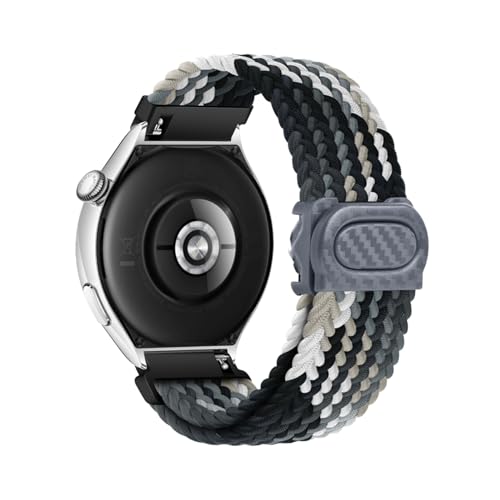 Geflochtenes Armband Kompatibel für Huawei Watch GT 2 Pro Armbänder für Damen Herren 22MM Ersatzarmband Solo Loop Armband Nylon Sport Elastisches Band für Huawei Watch GT 2 Pro (M,22MM) von HAZARA